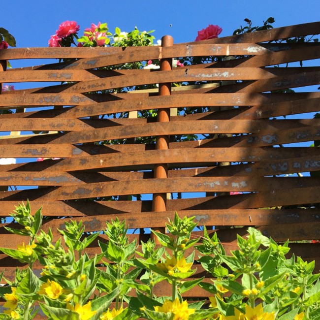 Corten çelik çit panelleri
